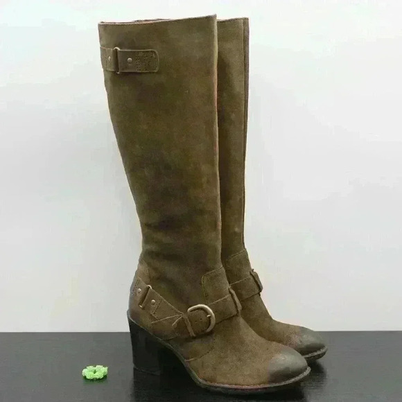 Born Natasha Women’s Distressed Brown Leather Tall - Picture 1 of 10